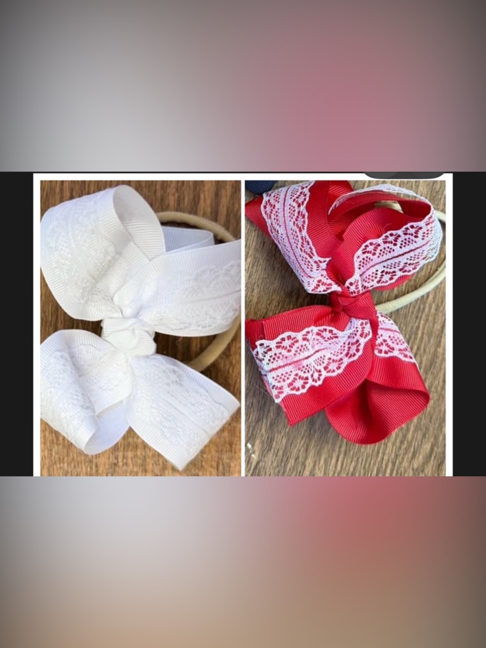 Lace boutique bows